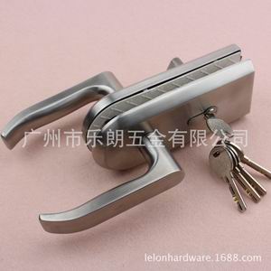 不鏽鋼雙開玻璃推拉門鎖